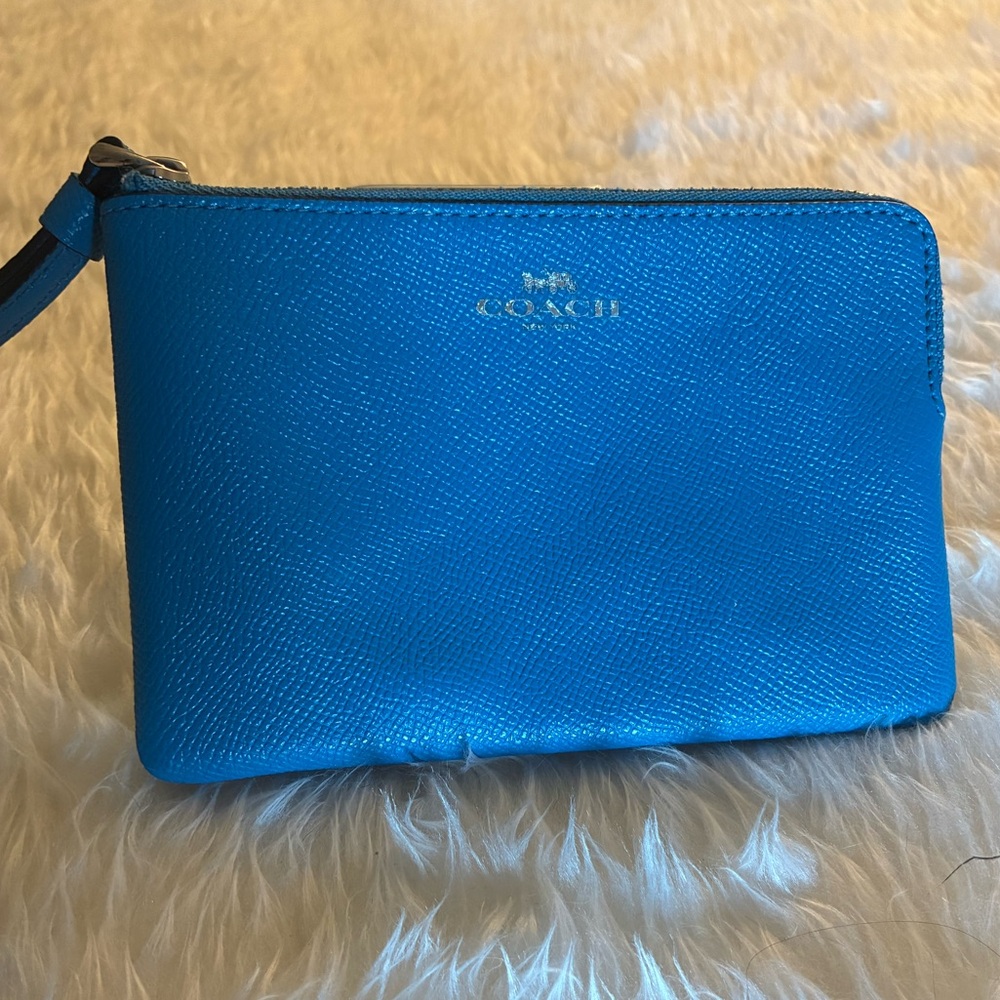 Coach Vibrant Blue Pouch